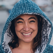 Blanket Hoodie | Indigo Surf Poncho | 100% Cotton Wearable Blanket Robe | As Seen on Netflix's Beef Season 2